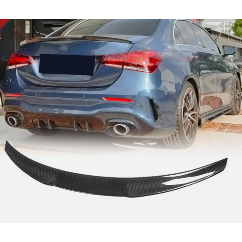 Real Carbon Fiber Rear Trunk Spoiler Wing Lip for Benz W177/V177 A220 Sedan 2019-2020